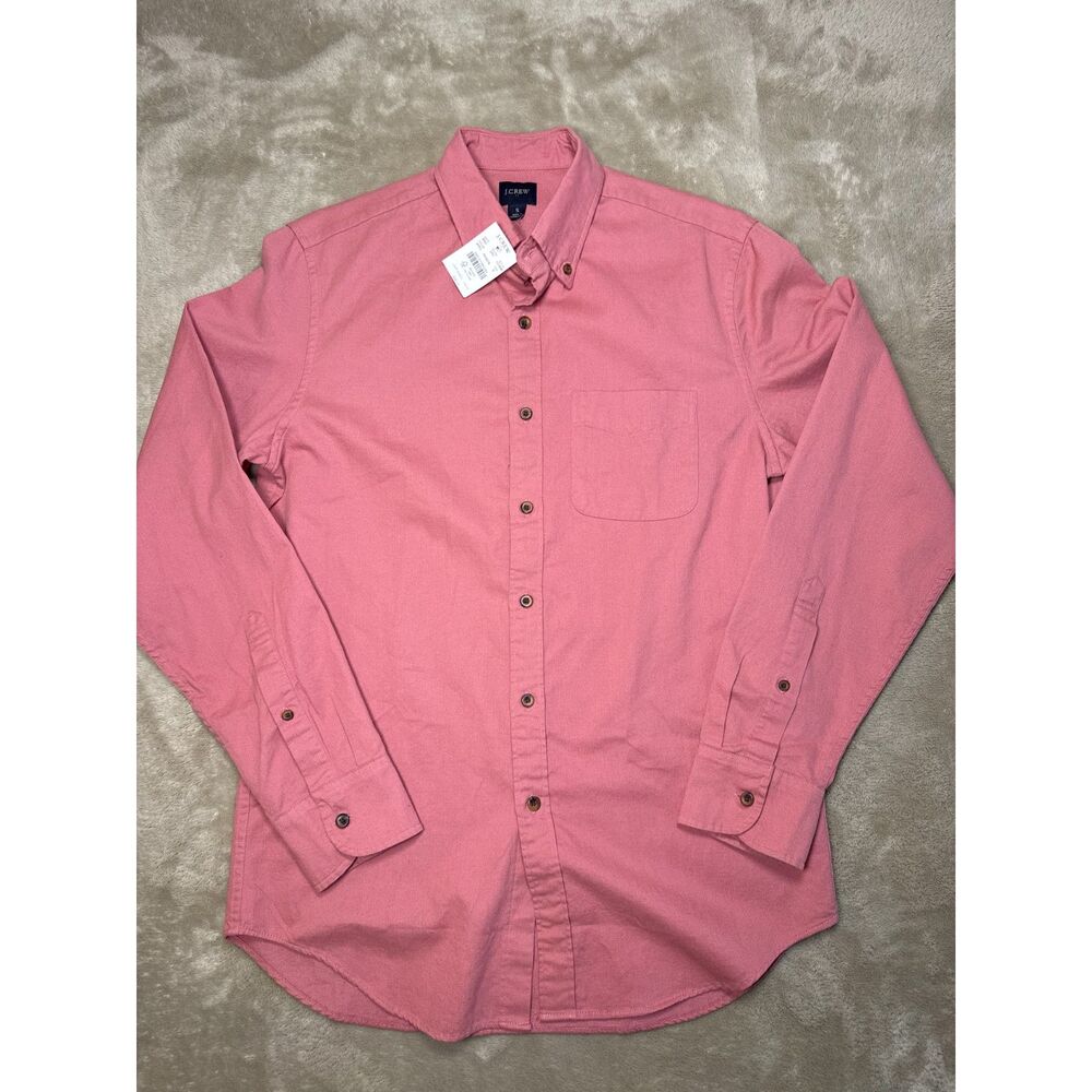 J. Crew Cotton Corduroy Long Sleeve Button-Down Pink Men's Size Small NWT